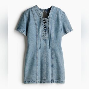 H&M Denim Lace dress Size M